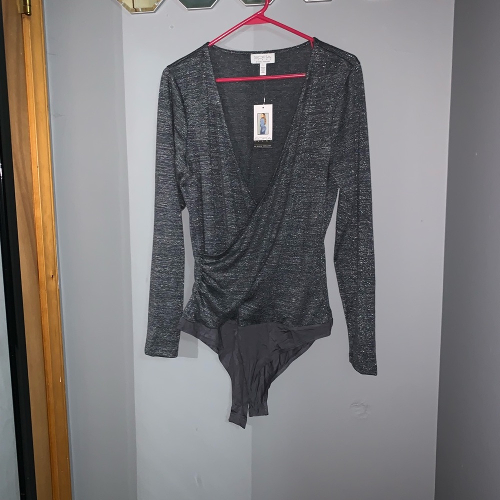 Deep V-neck Bodysuit